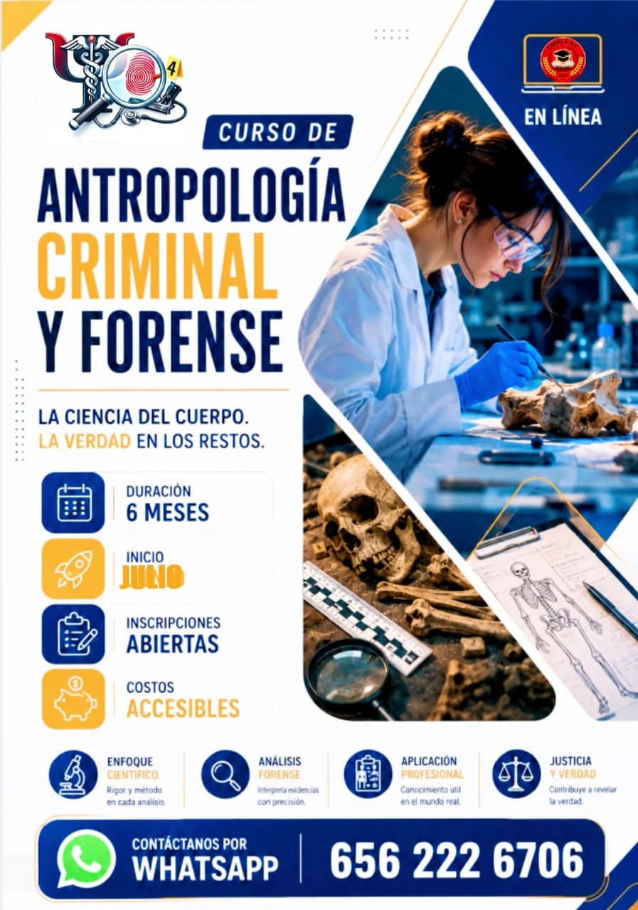 CURSO DE ANTROPOLOGIA CRIMINAL Y FORENSE