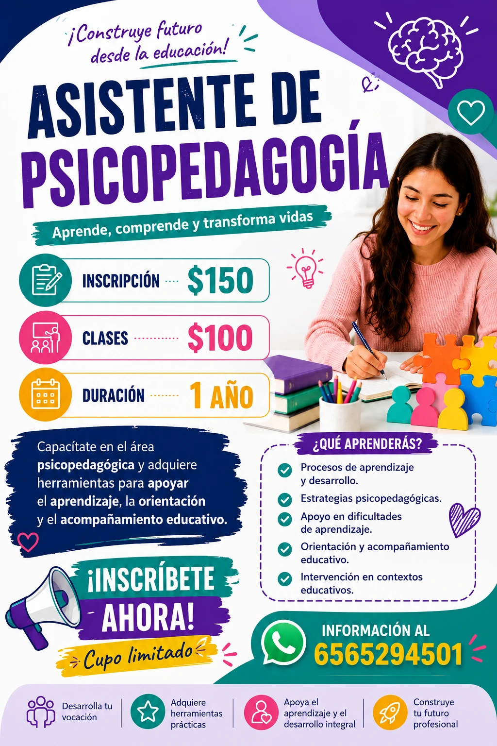 Curso Asistente de Psicopedagogía